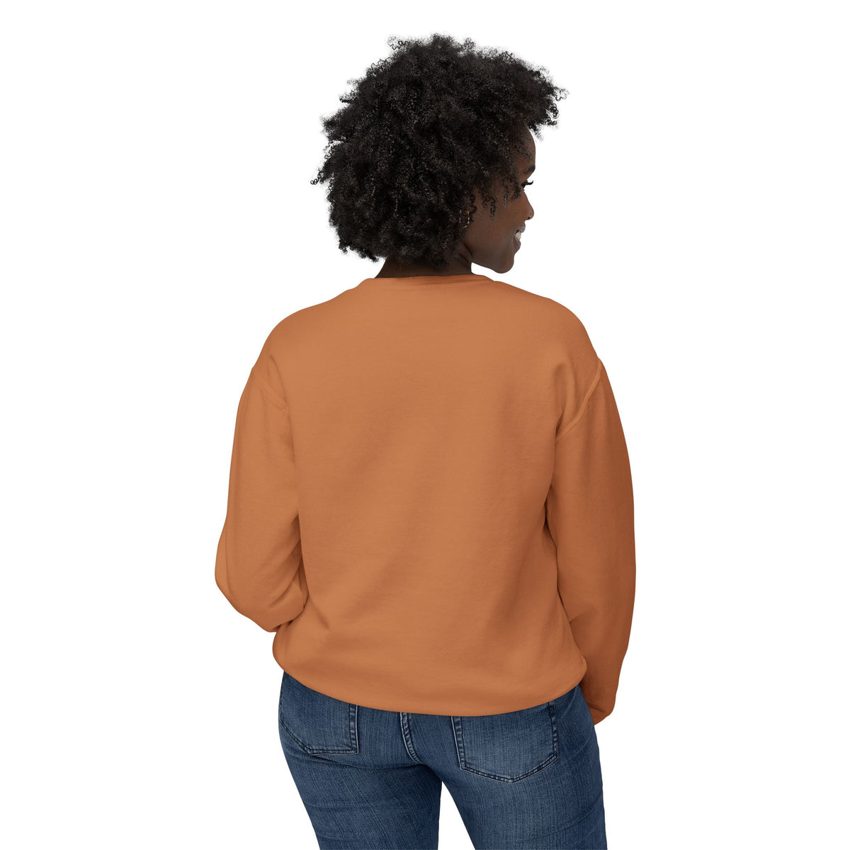 Lightweight Crewneck Sweatshirt — 'Where Beauty Breathes Life' Minimal Floral Graphic