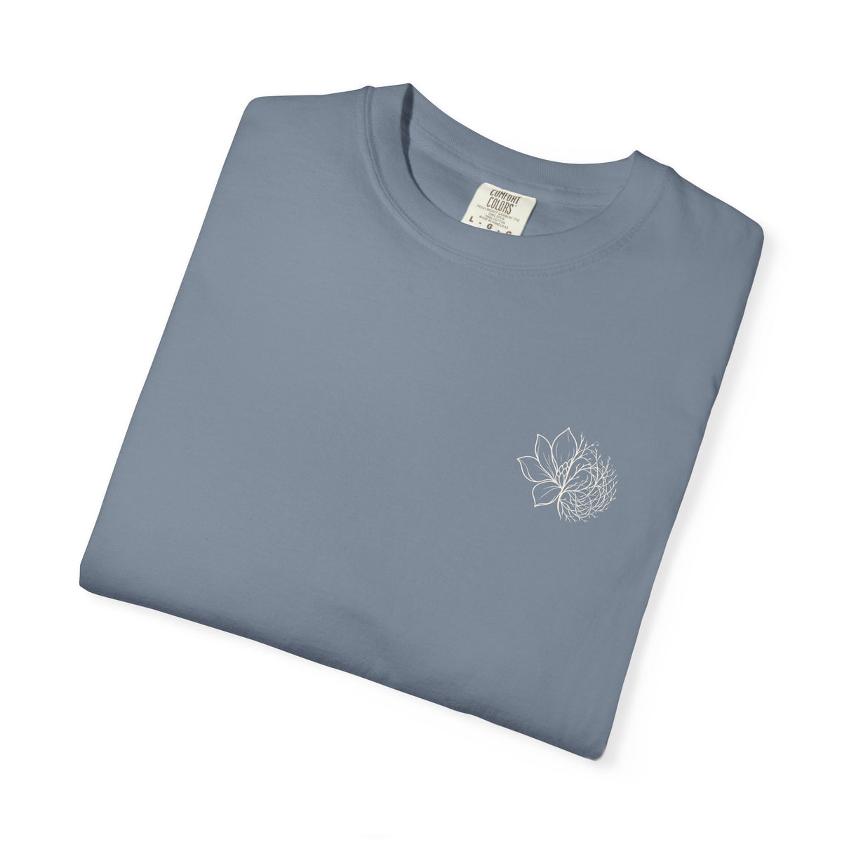 Peri Classic Garment-Dyed T-Shirt — Soft Vintage White Tee