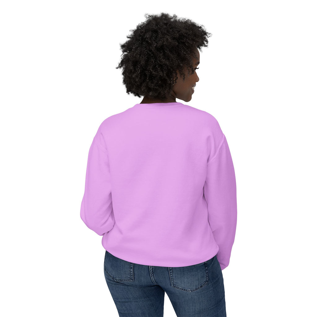 Lightweight Crewneck Sweatshirt — 'Where Beauty Breathes Life' Minimal Floral Graphic