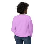Lightweight Crewneck Sweatshirt — 'Where Beauty Breathes Life' Minimal Floral Graphic