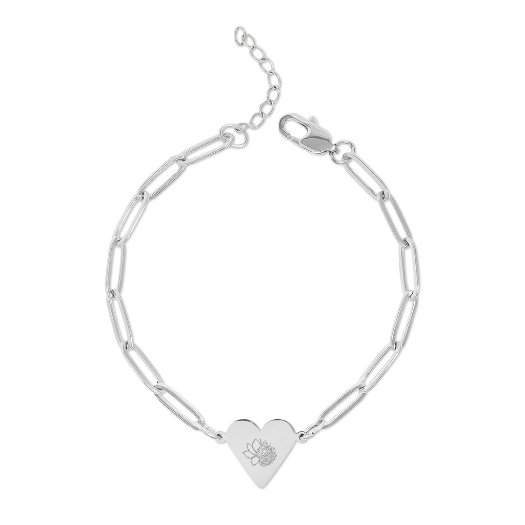 Magnolia Tumbleweed Co. Paperclip Heart Bracelet