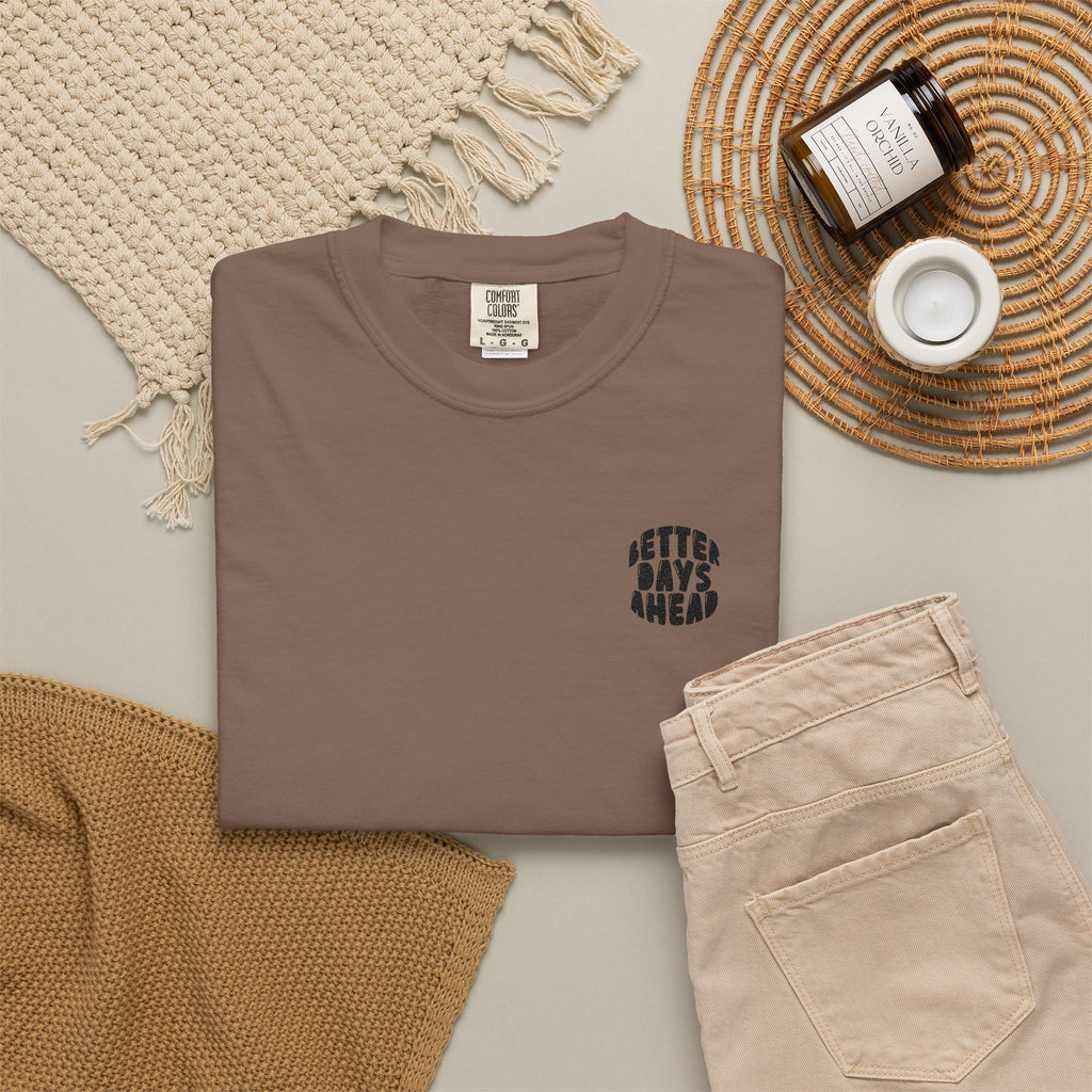 Retro 'Better Days Ahead' Chest Logo T-Shirt