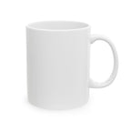 Coffee Mug — "Because My Estrogen Quit" Colorful Retro Feminine Ceramic Mug (11oz & 15oz)