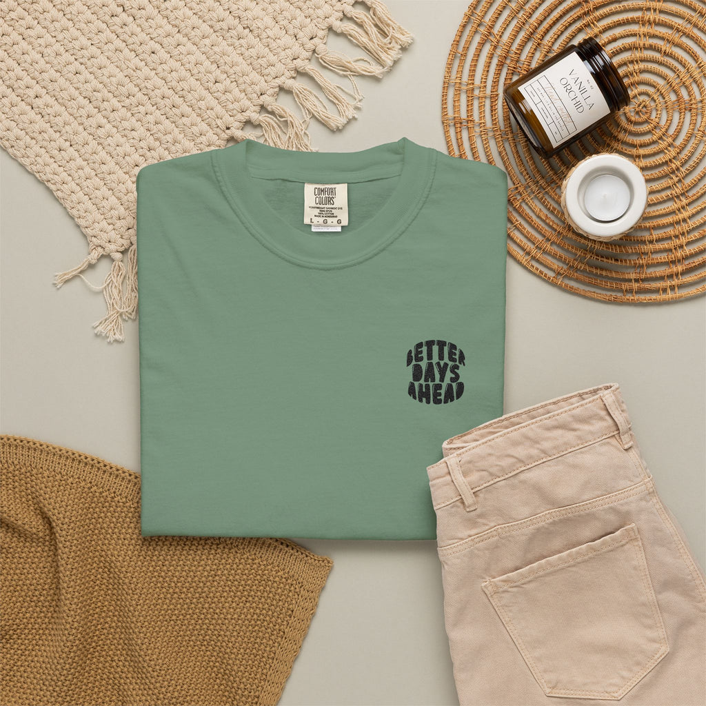 Retro 'Better Days Ahead' Chest Logo T-Shirt