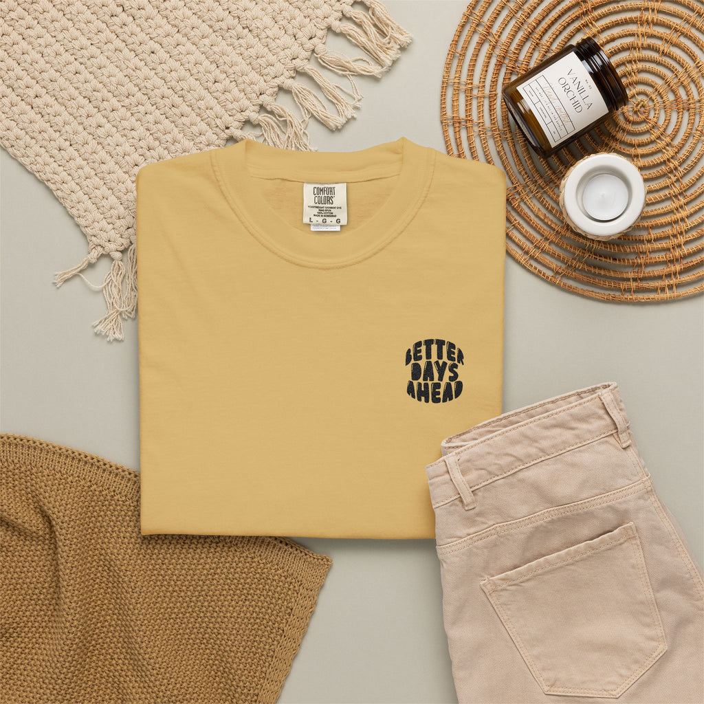 Retro 'Better Days Ahead' Chest Logo T-Shirt