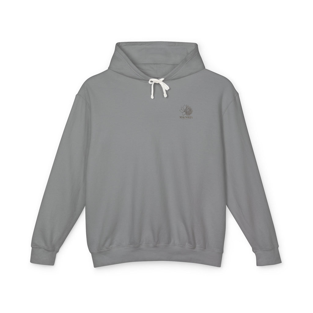 Magnolia Tumbleweed  Hoodie — Lightweight Cream Hooded Sweatshirt