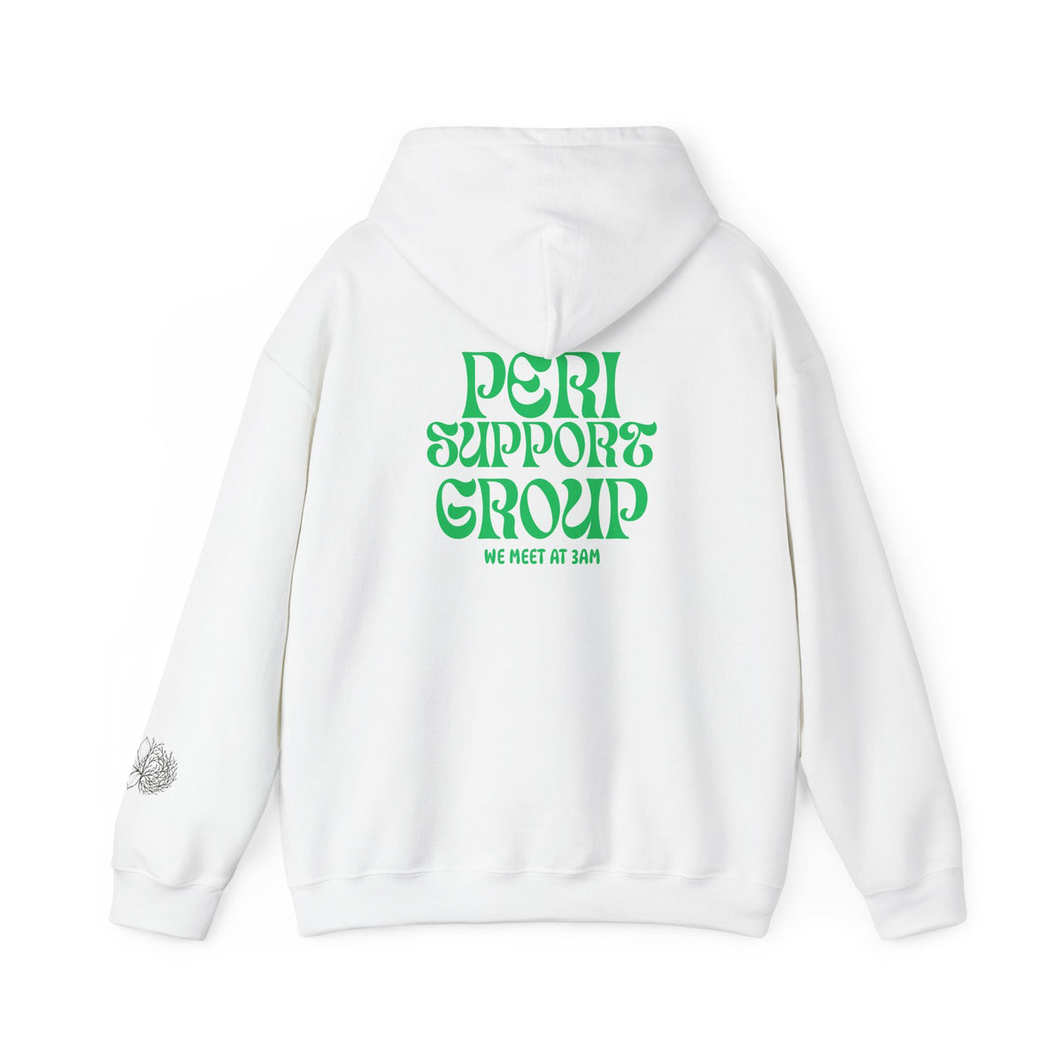 "Peri Support Group" Retro Green Support Hoodie