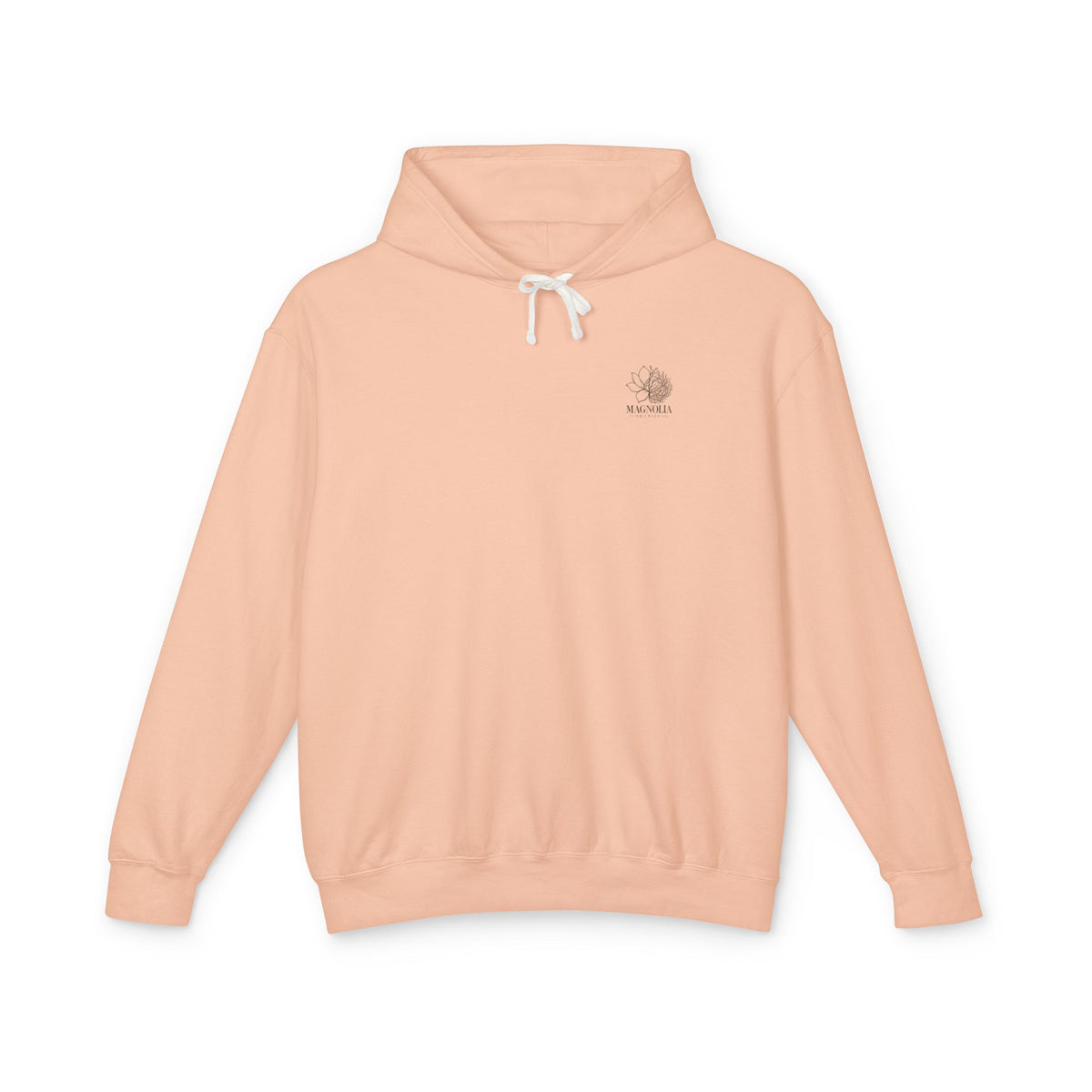 Magnolia Tumbleweed  Hoodie — Lightweight Cream Hooded Sweatshirt