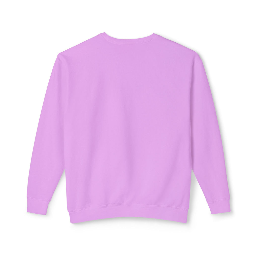 Lightweight Crewneck Sweatshirt — 'Where Beauty Breathes Life' Minimal Floral Graphic