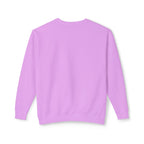 Lightweight Crewneck Sweatshirt — 'Where Beauty Breathes Life' Minimal Floral Graphic