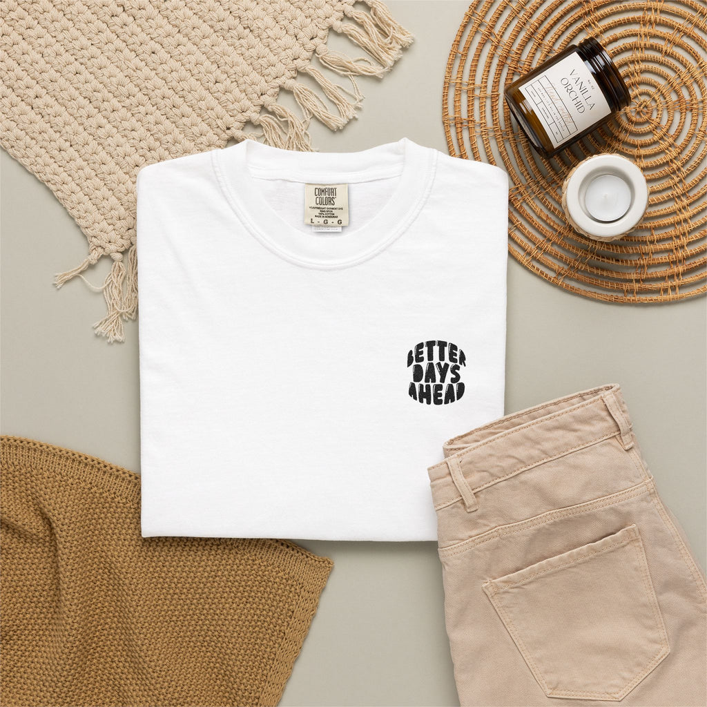 Retro 'Better Days Ahead' Chest Logo T-Shirt