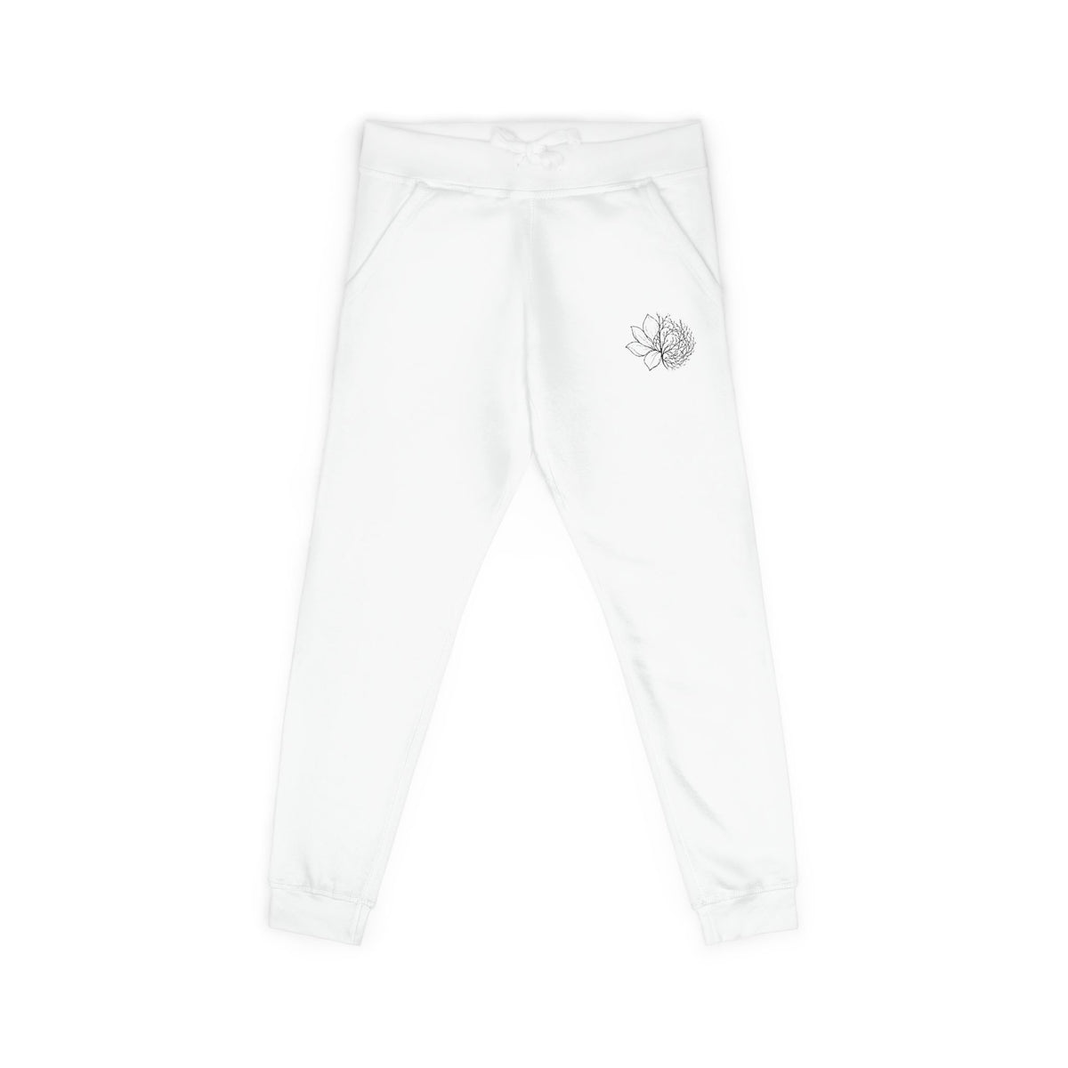 Magnolia Tumbleweed Sweatpants — Cozy White Fleece Joggers