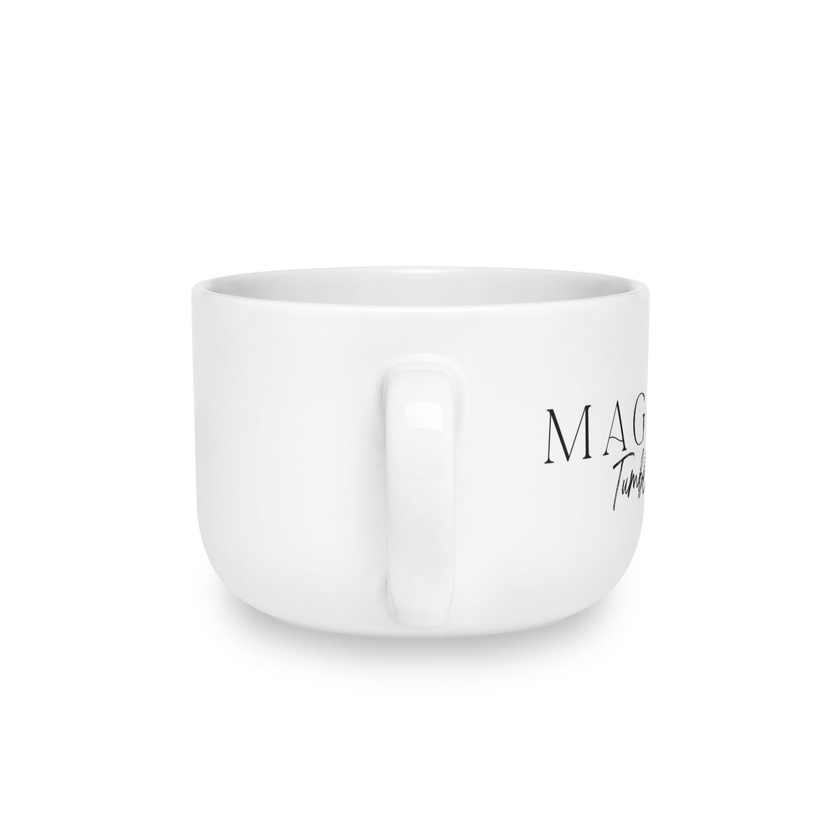 Magnolia Tumbleweed Co. Ceramic Latte Mug — 25oz Oversized White Coffee Cup