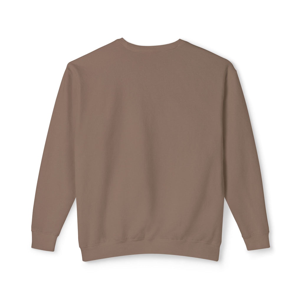 Lightweight Crewneck Sweatshirt — 'Where Beauty Breathes Life' Minimal Floral Graphic