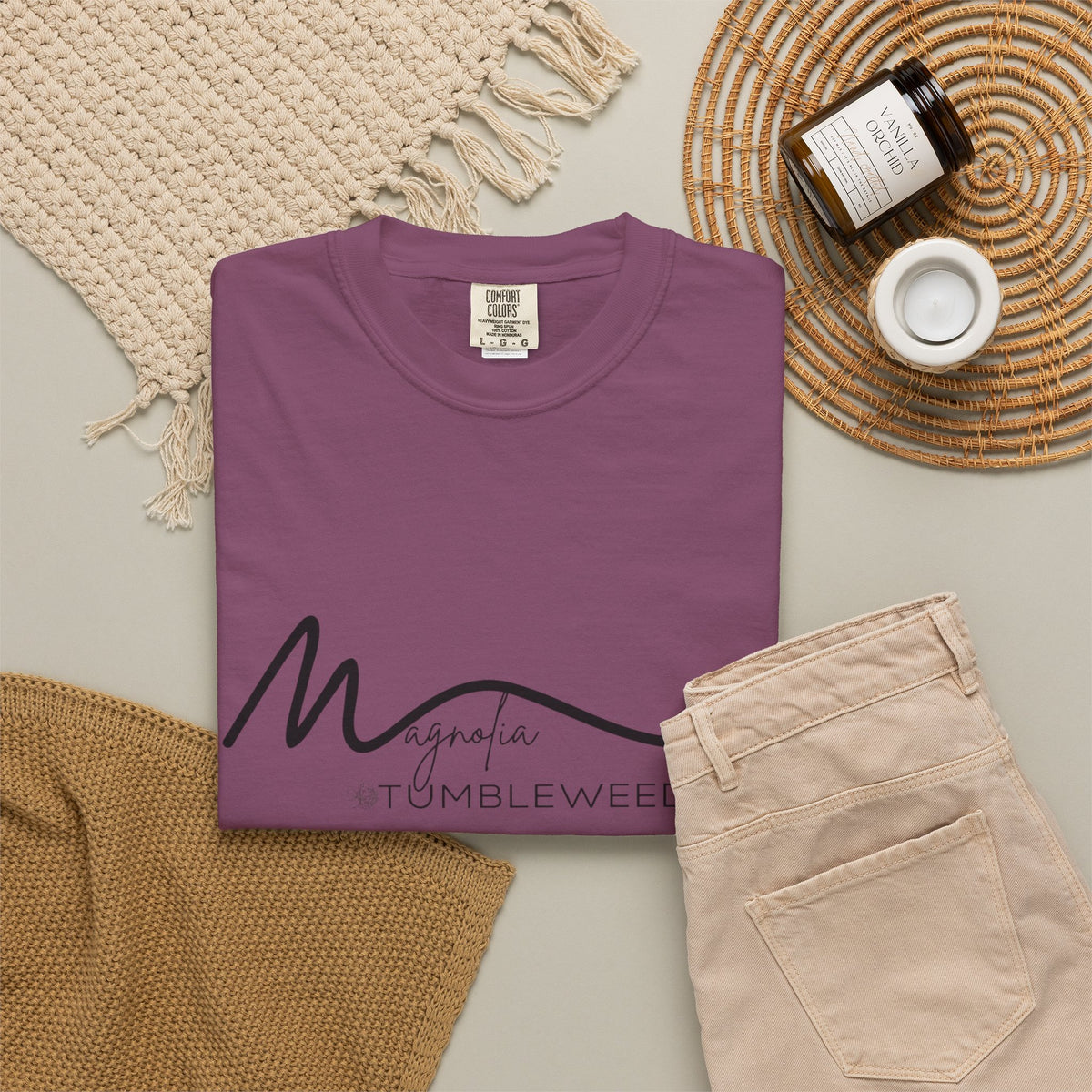 Magnolia Signature T-Shirt — Minimal Script Logo Tee