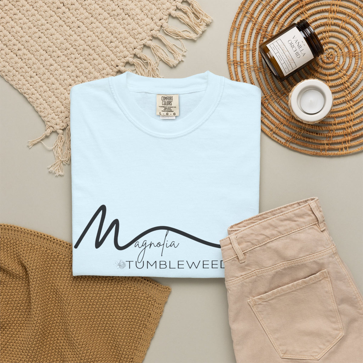 Magnolia Signature T-Shirt — Minimal Script Logo Tee