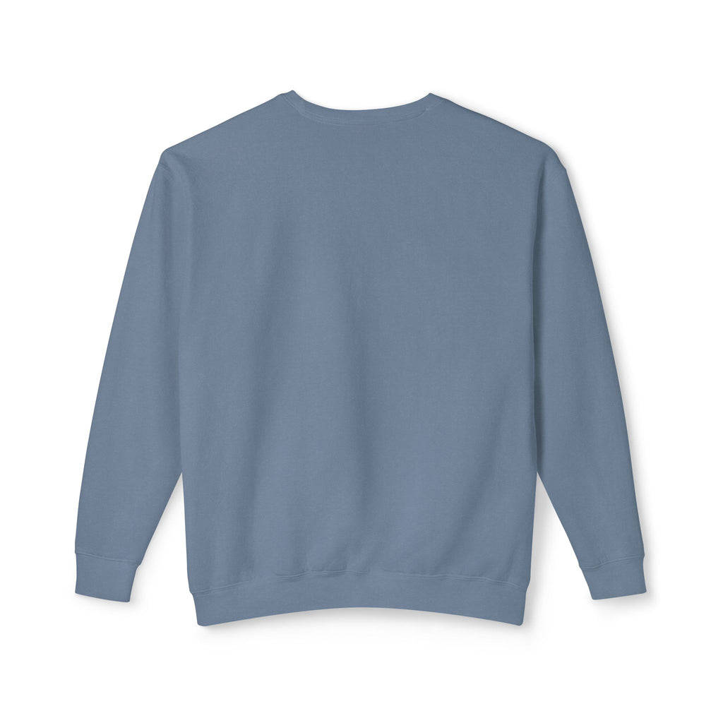 Lightweight Crewneck Sweatshirt — 'Where Beauty Breathes Life' Minimal Floral Graphic