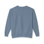 Lightweight Crewneck Sweatshirt — 'Where Beauty Breathes Life' Minimal Floral Graphic