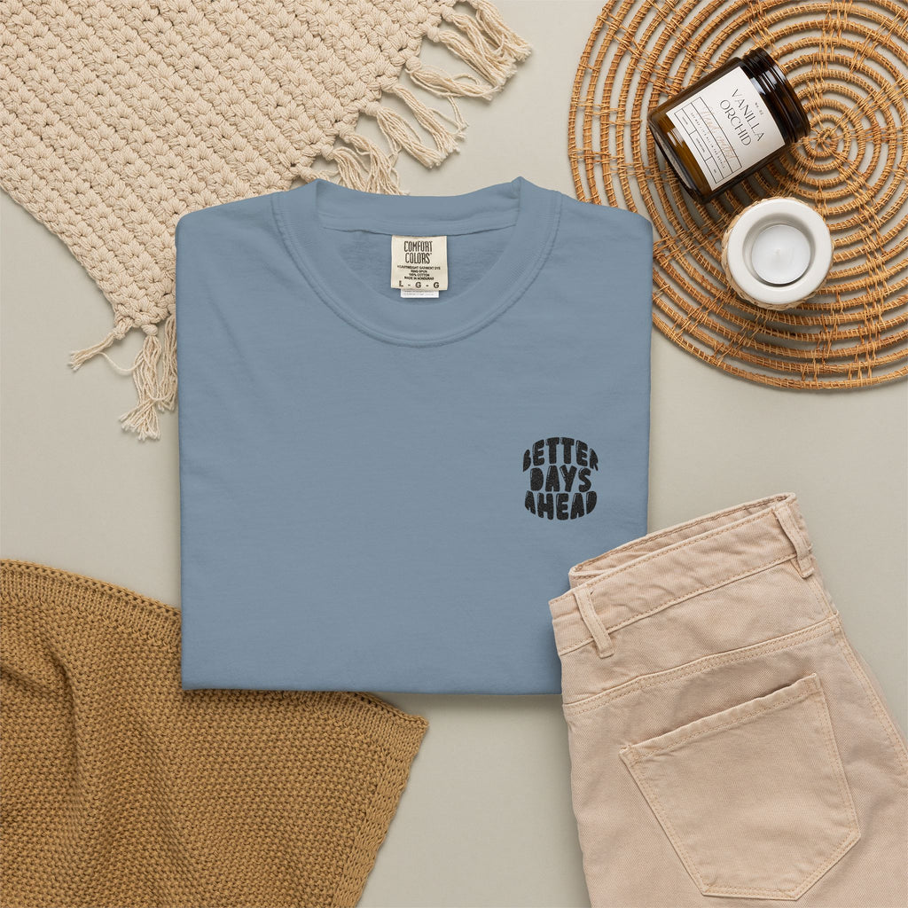 Retro 'Better Days Ahead' Chest Logo T-Shirt