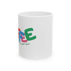 Coffee Mug — "Because My Estrogen Quit" Colorful Retro Feminine Ceramic Mug (11oz & 15oz)