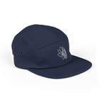 Embroidered Lotus 5-Panel Cap – Minimal  Camper Hat