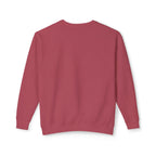 Lightweight Crewneck Sweatshirt — 'Where Beauty Breathes Life' Minimal Floral Graphic