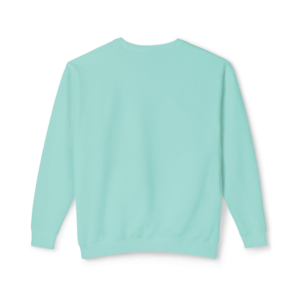 Lightweight Crewneck Sweatshirt — 'Where Beauty Breathes Life' Minimal Floral Graphic
