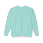 Lightweight Crewneck Sweatshirt — 'Where Beauty Breathes Life' Minimal Floral Graphic