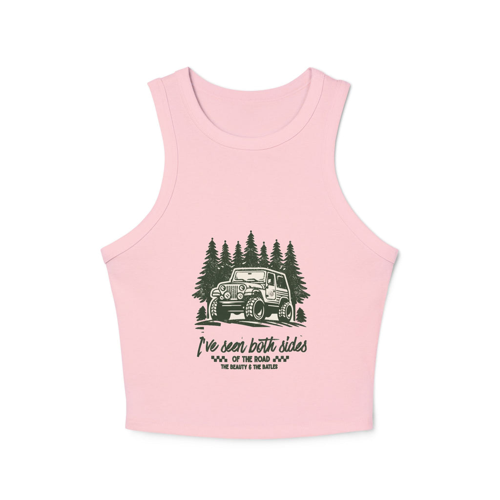 Magnolia Tumbleweed Tank Top — 'I've seen many roads' Women's Rib Racer