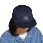 Embroidered Lotus 5-Panel Cap – Minimal  Camper Hat