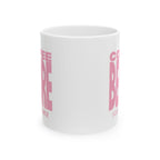 Coffee Before I Catch a Charge Mug — Funny Pink Coffee Mug (11oz & 15oz)