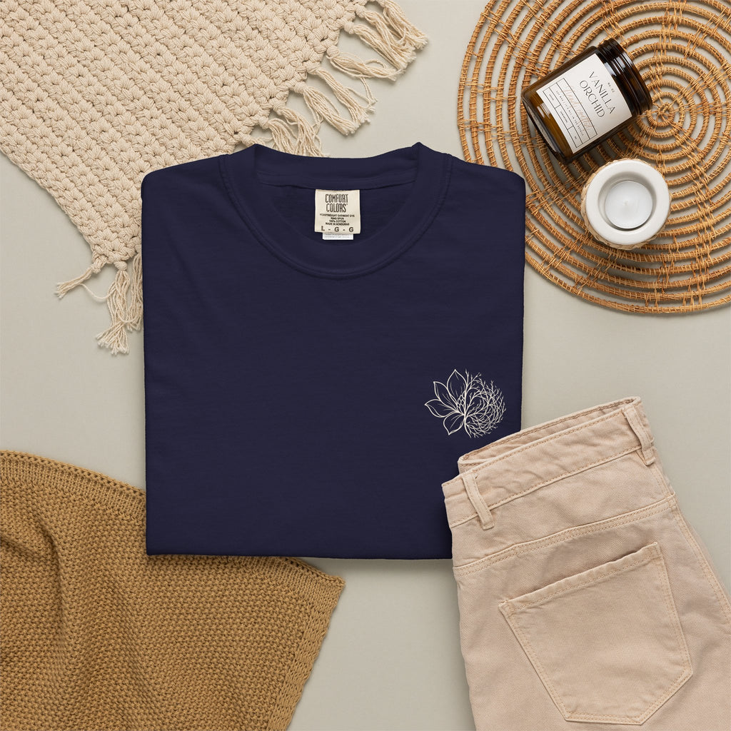 Peri Classic Garment-Dyed T-Shirt — Soft Vintage White Tee