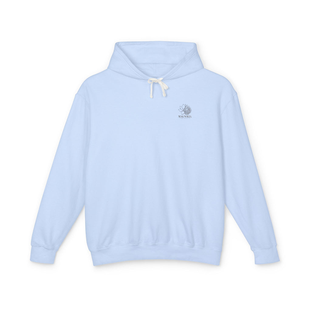 Magnolia Tumbleweed  Hoodie — Lightweight Cream Hooded Sweatshirt