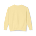 Lightweight Crewneck Sweatshirt — 'Where Beauty Breathes Life' Minimal Floral Graphic