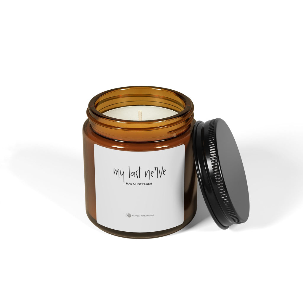 My Last Nerve Scented Soy Candle — Amber Jar Aromatherapy Candle (Multi-Size)