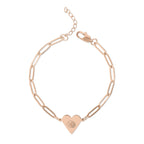 Magnolia Tumbleweed Co. Paperclip Heart Bracelet