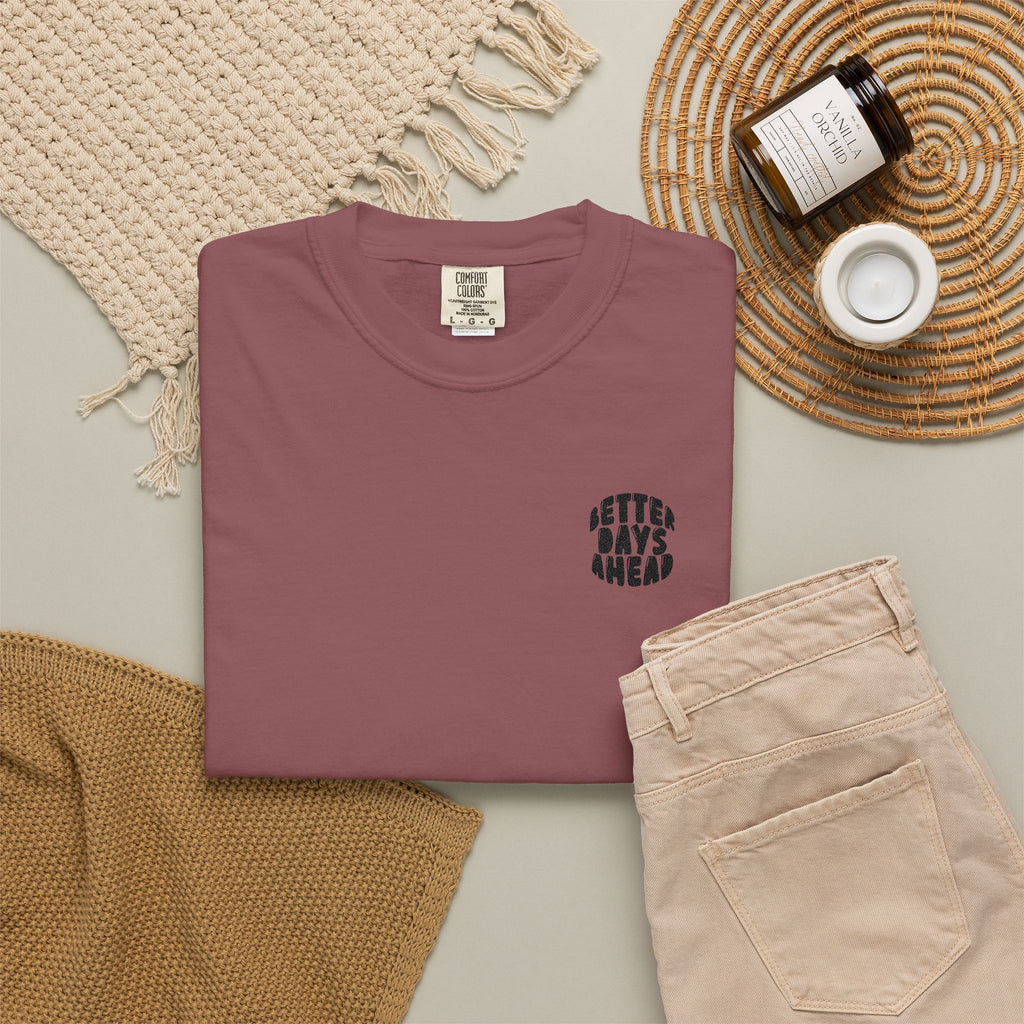 Retro 'Better Days Ahead' Chest Logo T-Shirt