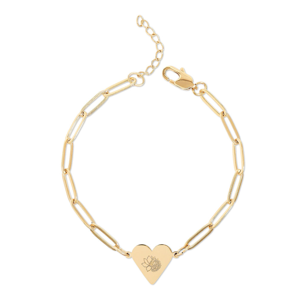 Magnolia Tumbleweed Co. Paperclip Heart Bracelet