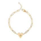 Magnolia Tumbleweed Co. Paperclip Heart Bracelet