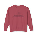 Lightweight Crewneck Sweatshirt — 'Where Beauty Breathes Life' Minimal Floral Graphic