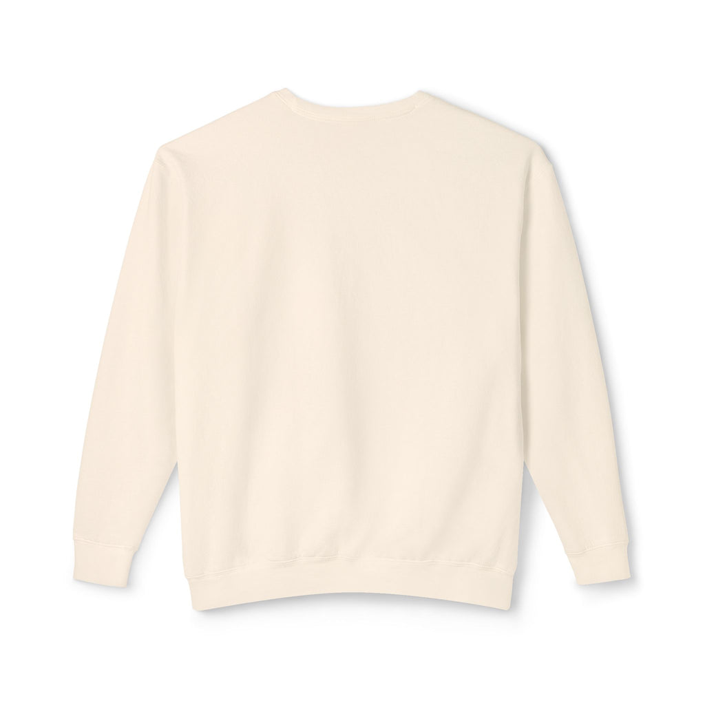 Lightweight Crewneck Sweatshirt — 'Where Beauty Breathes Life' Minimal Floral Graphic