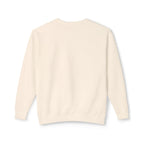 Lightweight Crewneck Sweatshirt — 'Where Beauty Breathes Life' Minimal Floral Graphic