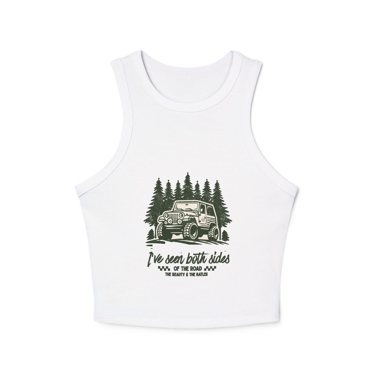 Magnolia Tumbleweed Tank Top — 'I've seen many roads' Women's Rib Racer
