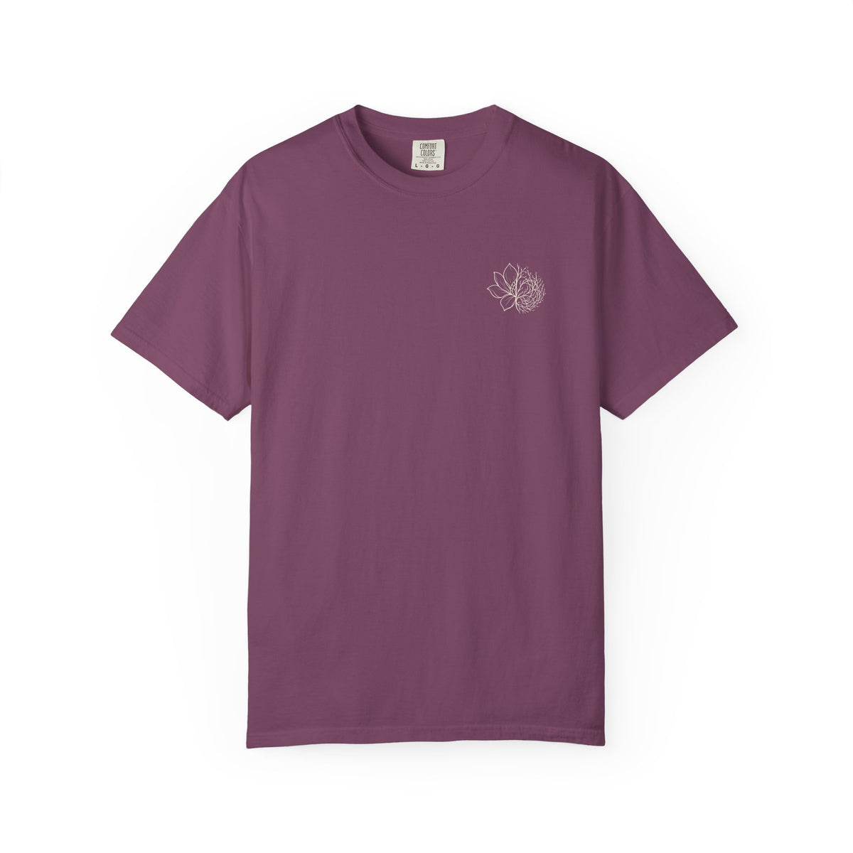 Peri Classic Garment-Dyed T-Shirt — Soft Vintage White Tee