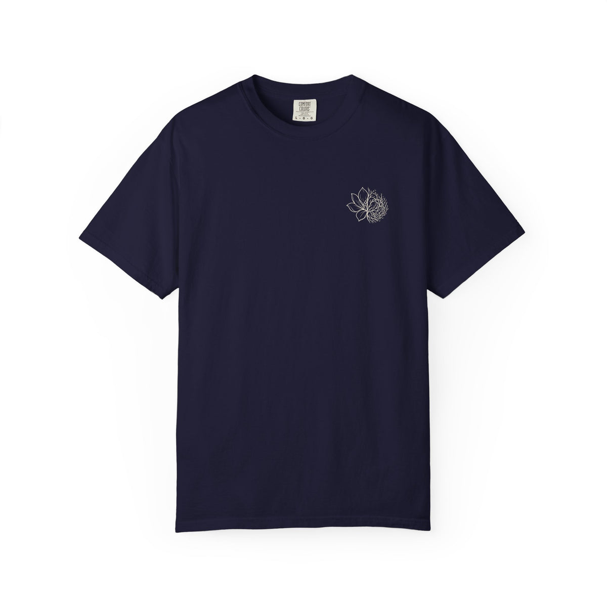 Peri Classic Garment-Dyed T-Shirt — Soft Vintage White Tee