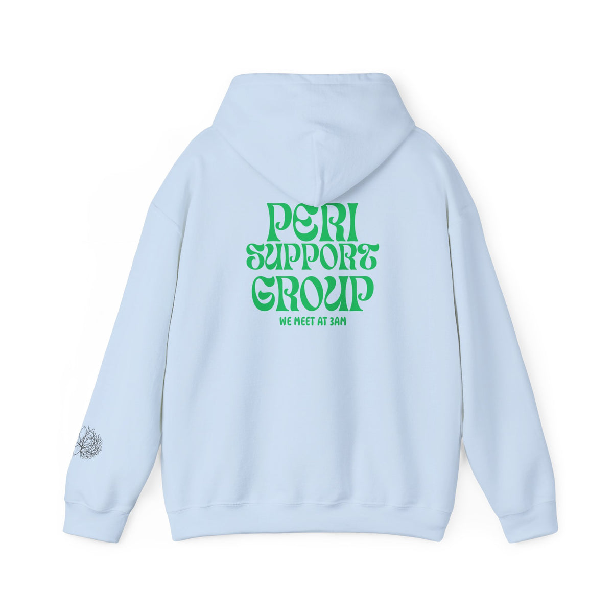 "Peri Support Group" Retro Green Support Hoodie