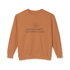 Lightweight Crewneck Sweatshirt — 'Where Beauty Breathes Life' Minimal Floral Graphic