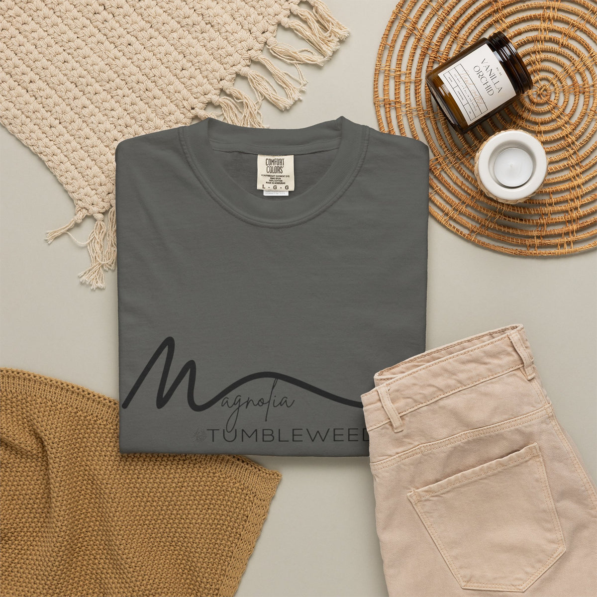 Magnolia Signature T-Shirt — Minimal Script Logo Tee