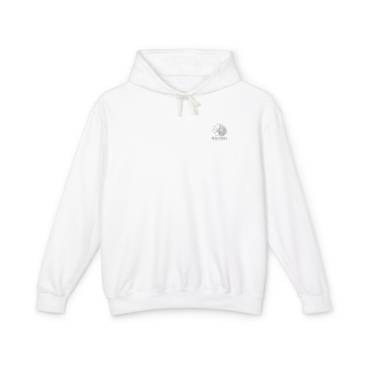 Magnolia Tumbleweed  Hoodie — Lightweight Cream Hooded Sweatshirt