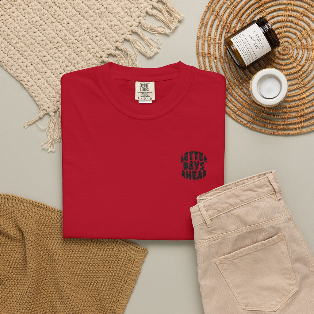 Retro 'Better Days Ahead' Chest Logo T-Shirt